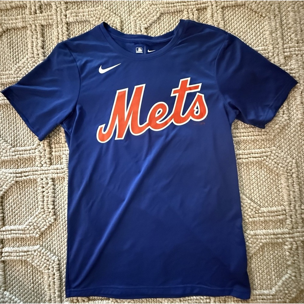 Nike New York Mets DriFit T-shirt Royal Blue #6 Men's Small